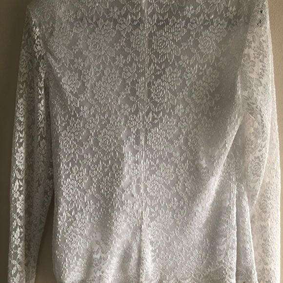 Onyx Nite Lace & Satin Blouse - Picture 2 of 8